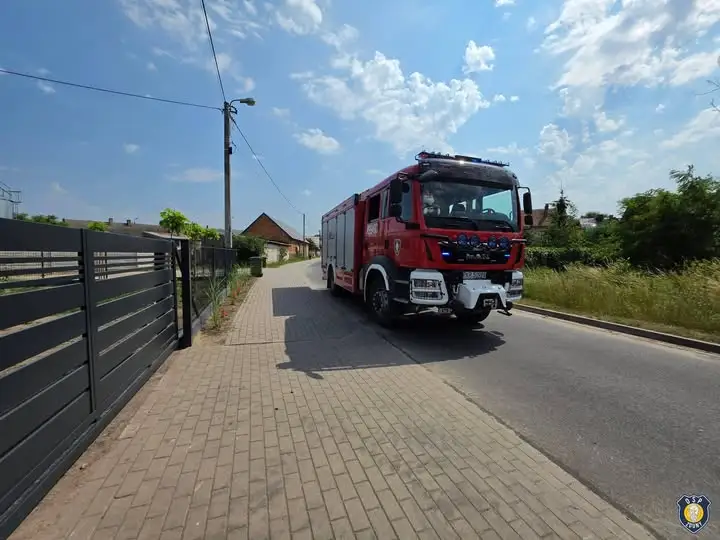 Pożar akumulatora w Cieszkowie – szybka interwencja strażaków