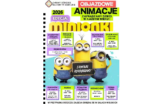 Objazdowe Animacje 2026 – „Minionki” w Gminie Kobylin