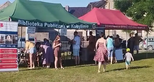 Biblioteka w Kobylinie z atrakcjami na Dniu Dziecka