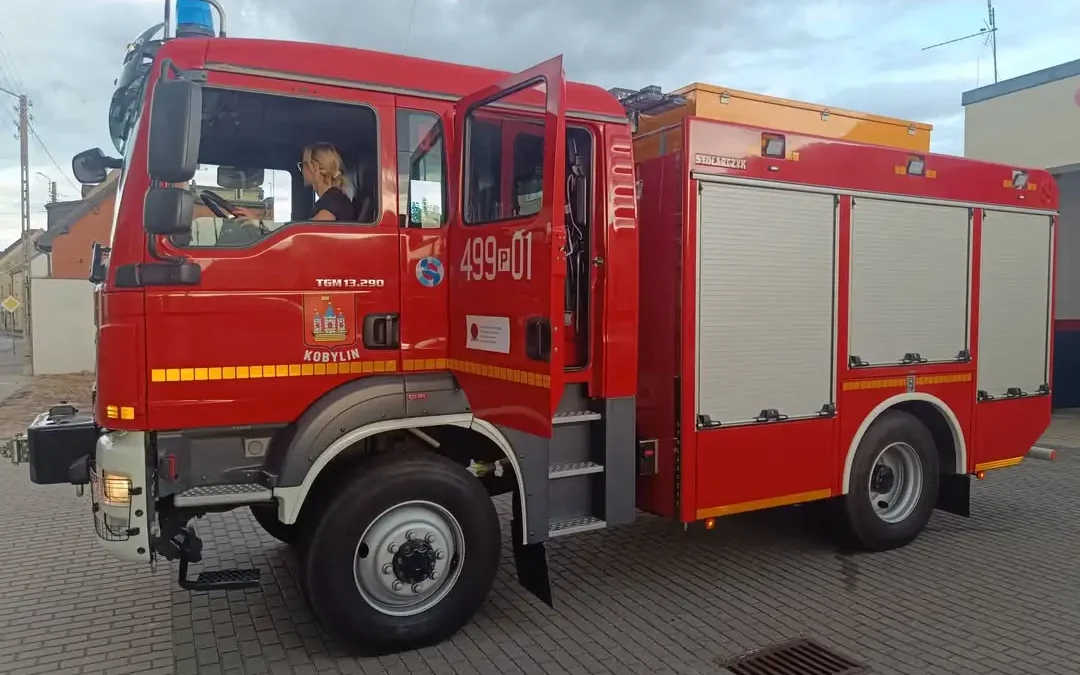 Gniazdo owadów błonkoskrzydłych na placu zabaw w Kobylinie – interwencja OSP