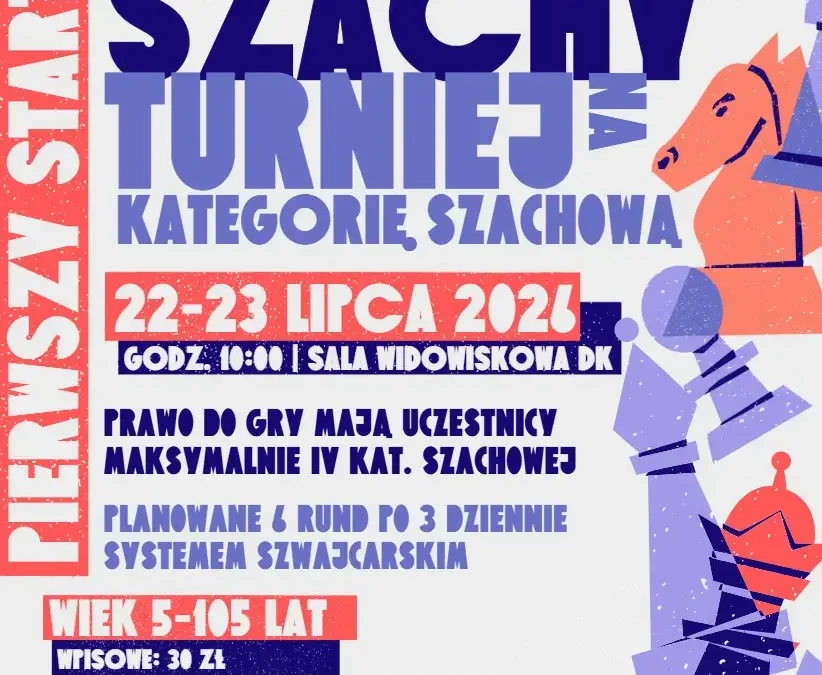 Turniej szachowy „Pierwszy Start” w Zdunach – sprawdź swoje umiejętności