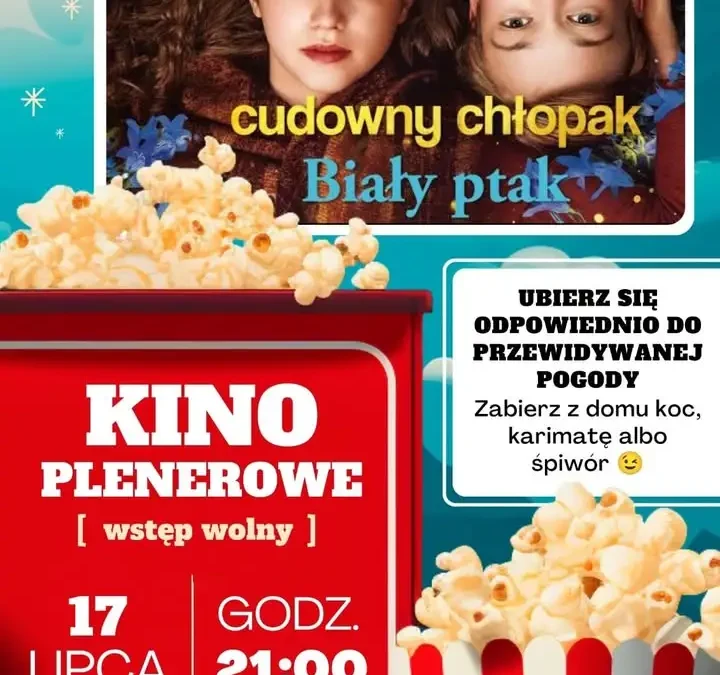 Kino plenerowe w Kobylinie: „Cudowny chłopak. Biały ptak” już w piątek