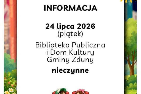 BDK Zduny nieczynne 24 lipca – pracownicy jadą na wycieczkę do Płocka