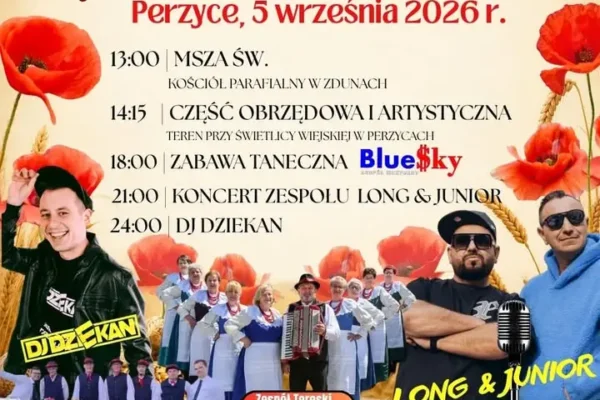 Dożynki Gminno-Parafialne w Perzycach – 5 września 2026