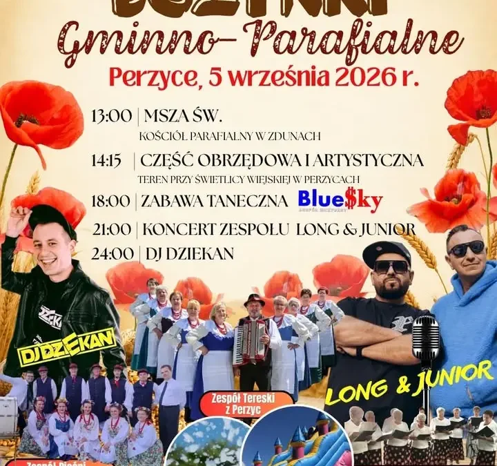 Dożynki Gminno-Parafialne w Perzycach – 5 września 2026