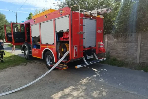 Pożar budynku w Kobylinie – interwencja straży pożarnej