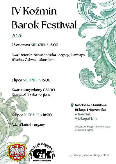 IV Koźmin Barok Festiwal – koncert Krzysztofa Fryski i kwartetu smyczkowego