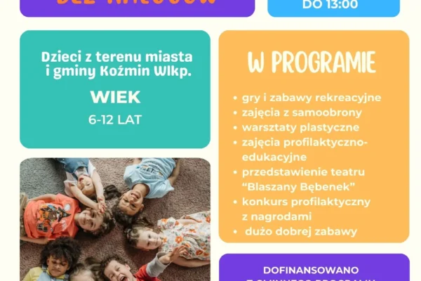 Kolorowe wakacje w bibliotece w Koźminie Wlkp. – zapisy trwają