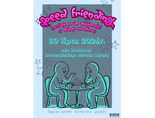 Speed Friending w KOK – zapisz się na wyjątkowe spotkanie z okazji Dnia Przyjaźni