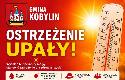 Ostrzeżenie meteorologiczne: upał w powiecie krotoszyńskim 17 lipca