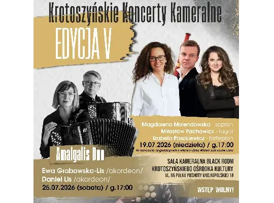 V edycja Krotoszyńskich Koncertów Kameralnych – bezpłatne muzyczne wieczory w lipcu