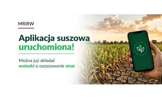 Ruszyła aplikacja suszowa – rolnicy mogą składać wnioski o odszkodowania
