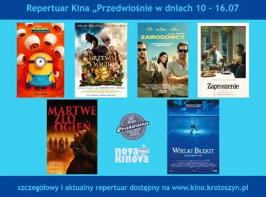 Repertuar Kina Przedwiośnie w Krotoszynie na dni 10-16 lipca