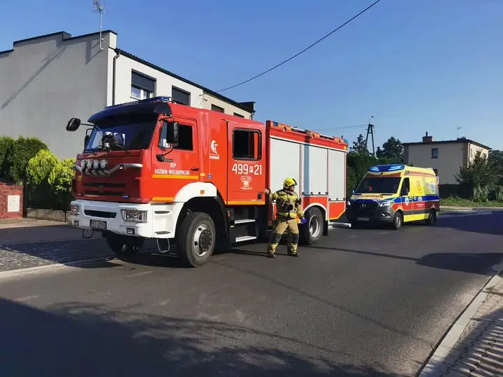 Poważny incydent w Koźminie Wlkp. – interwencja OSP, policji i LPR