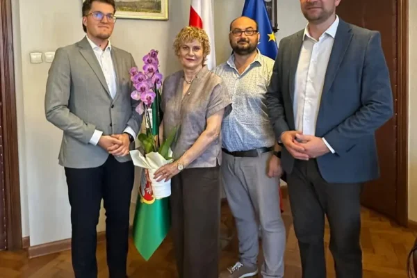 Spotkanie burmistrza Koźmina Wielkopolskiego z posłanką Alicją Łuczak
