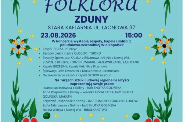 Estrada Folkloru w Starej Kaflarni – święto tradycji Południowej Wielkopolski
