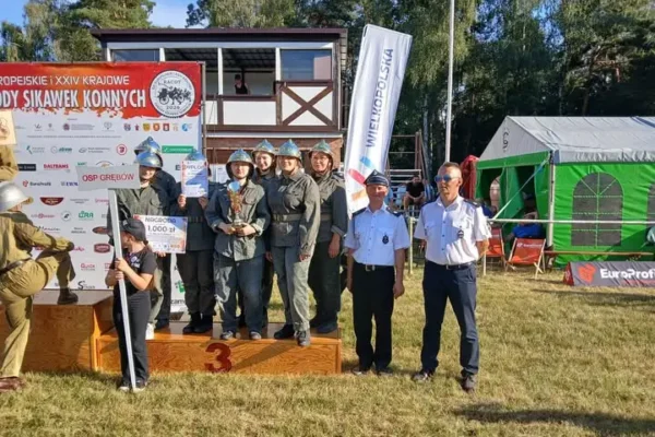 Sukcesy drużyn sikawek konnych z OSP Grębów i OSP Dąbrowa
