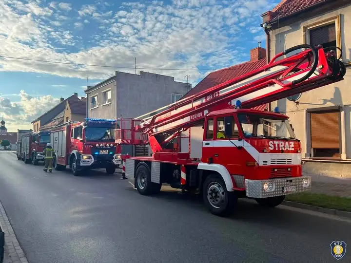 Czujka tlenku węgla zaalarmowała w Zdunach – interwencja strażaków