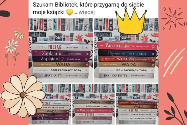 Miejska Biblioteka w Zdunach wygrywa książki w konkursie autorki Izy Maciejewskiej