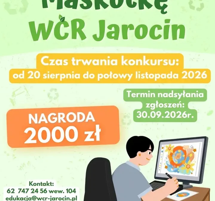 Konkurs na maskotkę WCR Jarocin – wygraj 2000 zł!