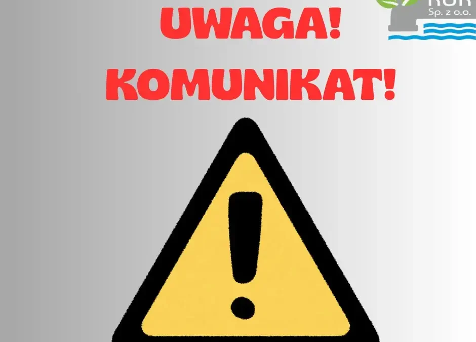Płukanie sieci wodociągowej w Koźminie Wielkopolskim – możliwe pogorszenie jakości wody