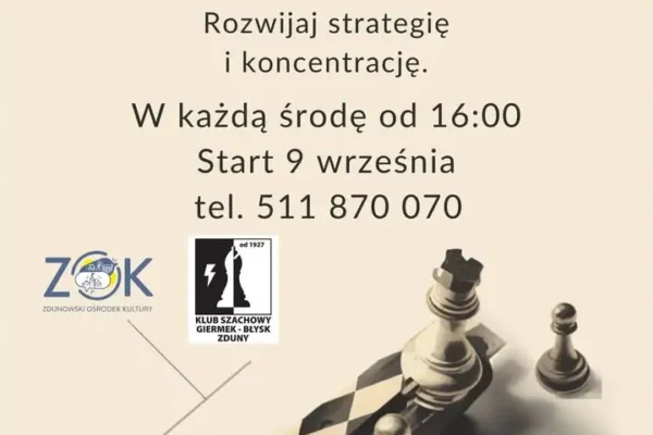 Zajęcia szachowe w Starej Kaflarni – start 9 września