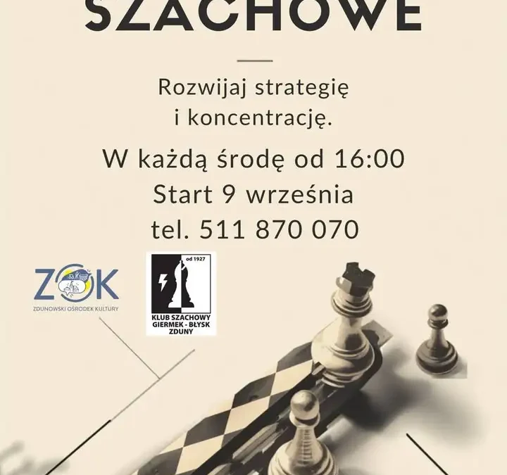 Zajęcia szachowe w Starej Kaflarni – start 9 września