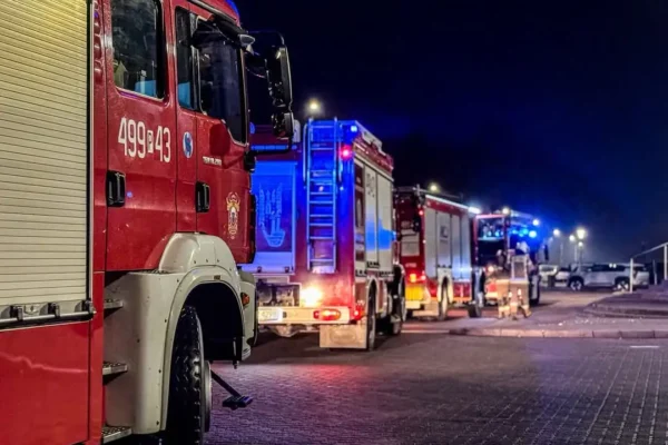 Interwencja strażaków w Krotoszynie: zapach spalenizny w budynku wielorodzinnym