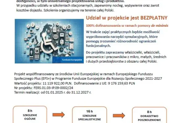 Szkolenia i doradztwo dla firm – projekt Instytut Dostępności zaprasza przedsiębiorców