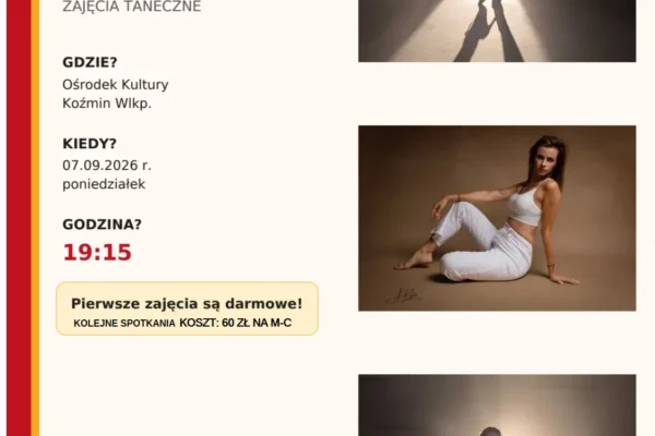 Darmowe zajęcia taneczne Bachata i Mix Dance w Koźminie Wlkp.