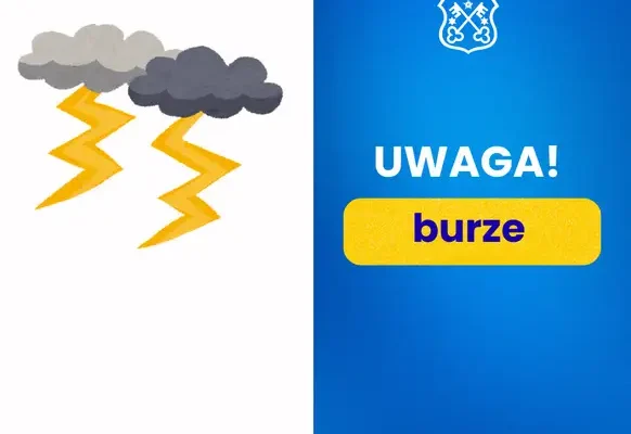 Ostrzeżenie przed burzami w powiecie krotoszyńskim – IMGW wydał alert