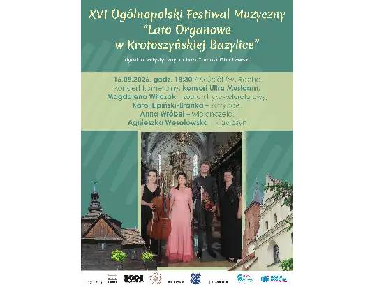 XVI Lato Organowe w Krotoszynie: koncert kameralny w Kościele Św. Rocha