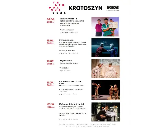 Teatr Polska 2026: Pięć spektakli w Krotoszynie – rusza sprzedaż biletów