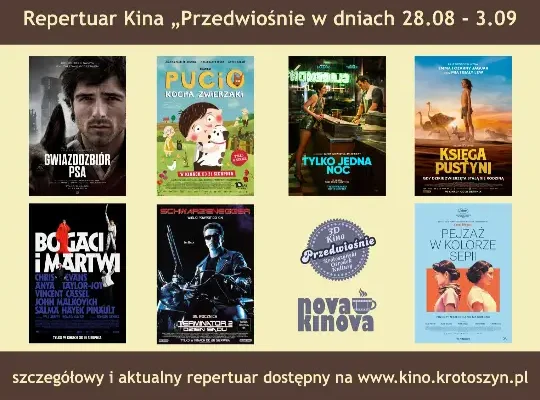 Repertuar Kina 3D Przedwiośnie w Krotoszynie: od 28 sierpnia do 10 września