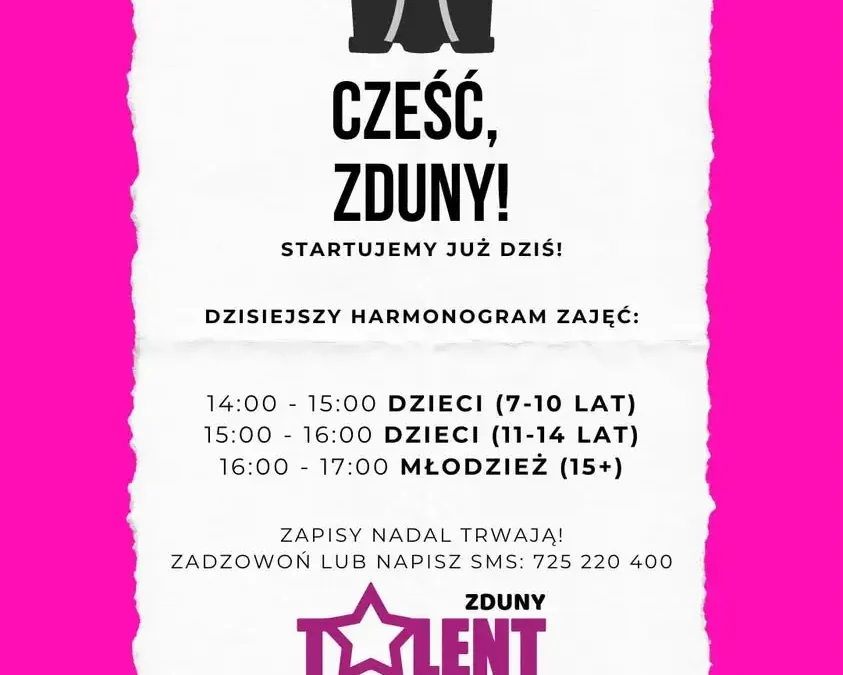 Talent Studio Zduny rozpoczyna nowy sezon zajęć – trwają zapisy