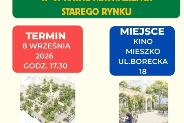 Spotkanie w sprawie rewitalizacji Starego Rynku w Koźminie Wielkopolskim