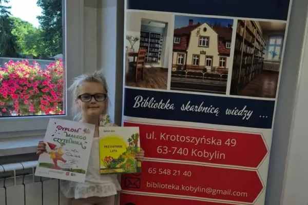 Kaja Dalibor wyróżniona w akcji Mała książka – wielki człowiek w Kobylinie