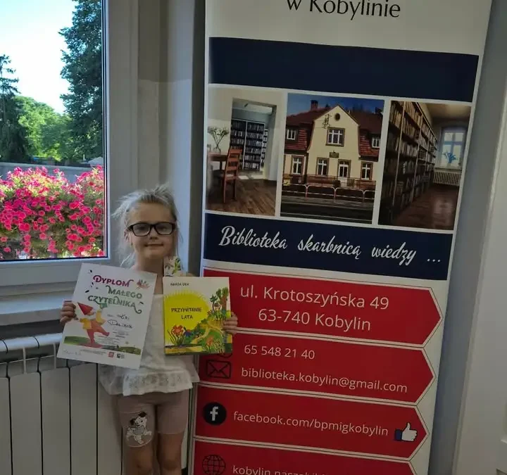 Kaja Dalibor wyróżniona w akcji Mała książka – wielki człowiek w Kobylinie