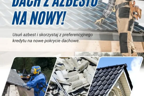 Nowe warunki kredytu na wymianę dachu z azbestu w Wielkopolsce