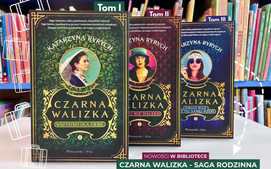 „Czarna walizka” – nowa saga rodzinna Katarzyny Ryrych już w bibliotece w Zdunach