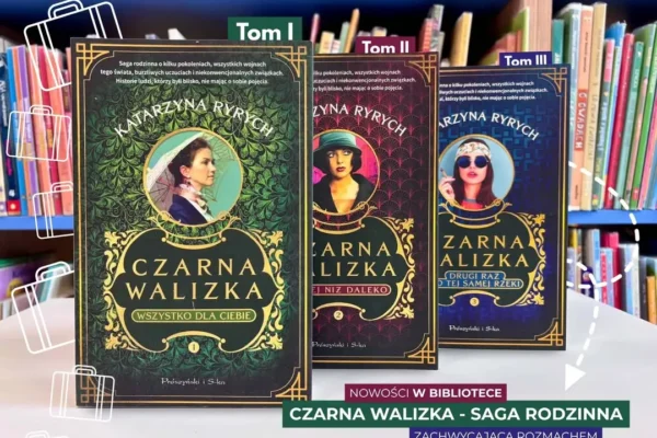 „Czarna walizka” – nowa saga rodzinna Katarzyny Ryrych już w bibliotece w Zdunach