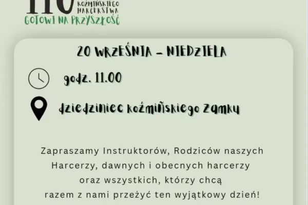 Koźmin Wielkopolski: jubileuszowa zbiórka krwi i 110-lecie harcerstwa w niedzielę