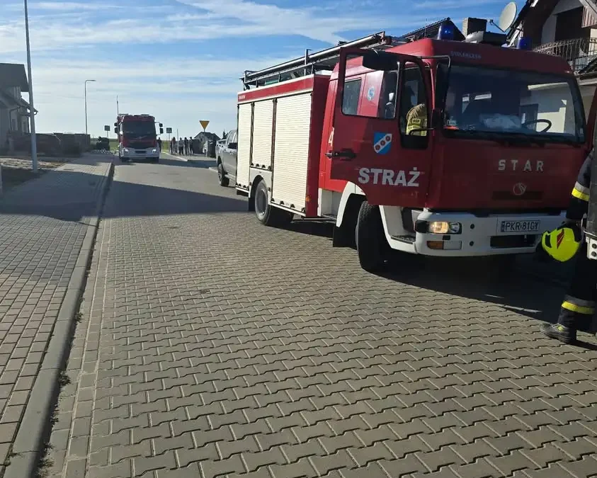 Zatrucie tlenkiem węgla w Rozdrażewie. Interweniowało OSP i Lotnicze Pogotowie Ratunkowe