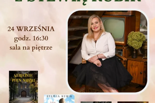 Spotkanie autorskie z Sylwią Kubik w koźmińskiej bibliotece