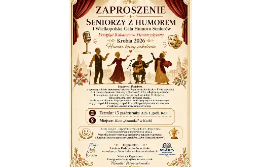 Seniorzy z Humorem – I Wielkopolska Gala Humoru Seniorów w Krobi