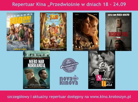 Repertuar Kina 3D Przedwiośnie w Krotoszynie: premiery, koncerty i seanse specjalne