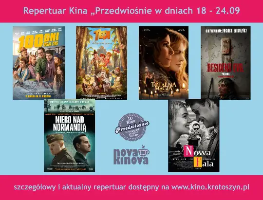 Repertuar Kina 3D Przedwiośnie w Krotoszynie: premiery, koncerty i seanse specjalne