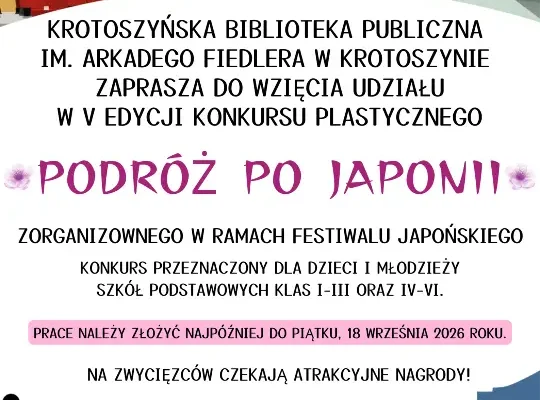Konkurs plastyczny „Podróż po Japonii” – nabór prac do 18 września
