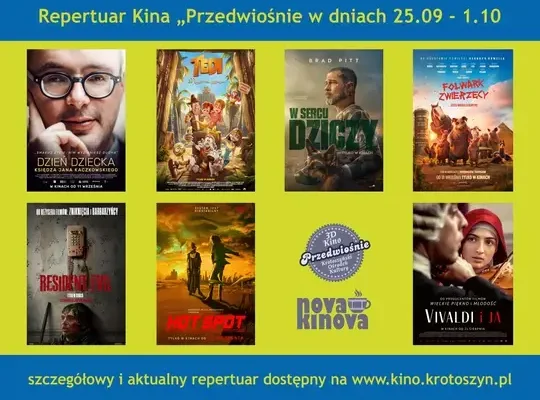 Repertuar Kina 3D Przedwiośnie w Krotoszynie: premiery, DKF i koncert Teresy Werner
