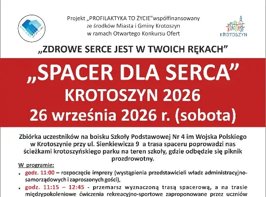 Spacer dla Serca w Krotoszynie – profilaktyka chorób układu krążenia